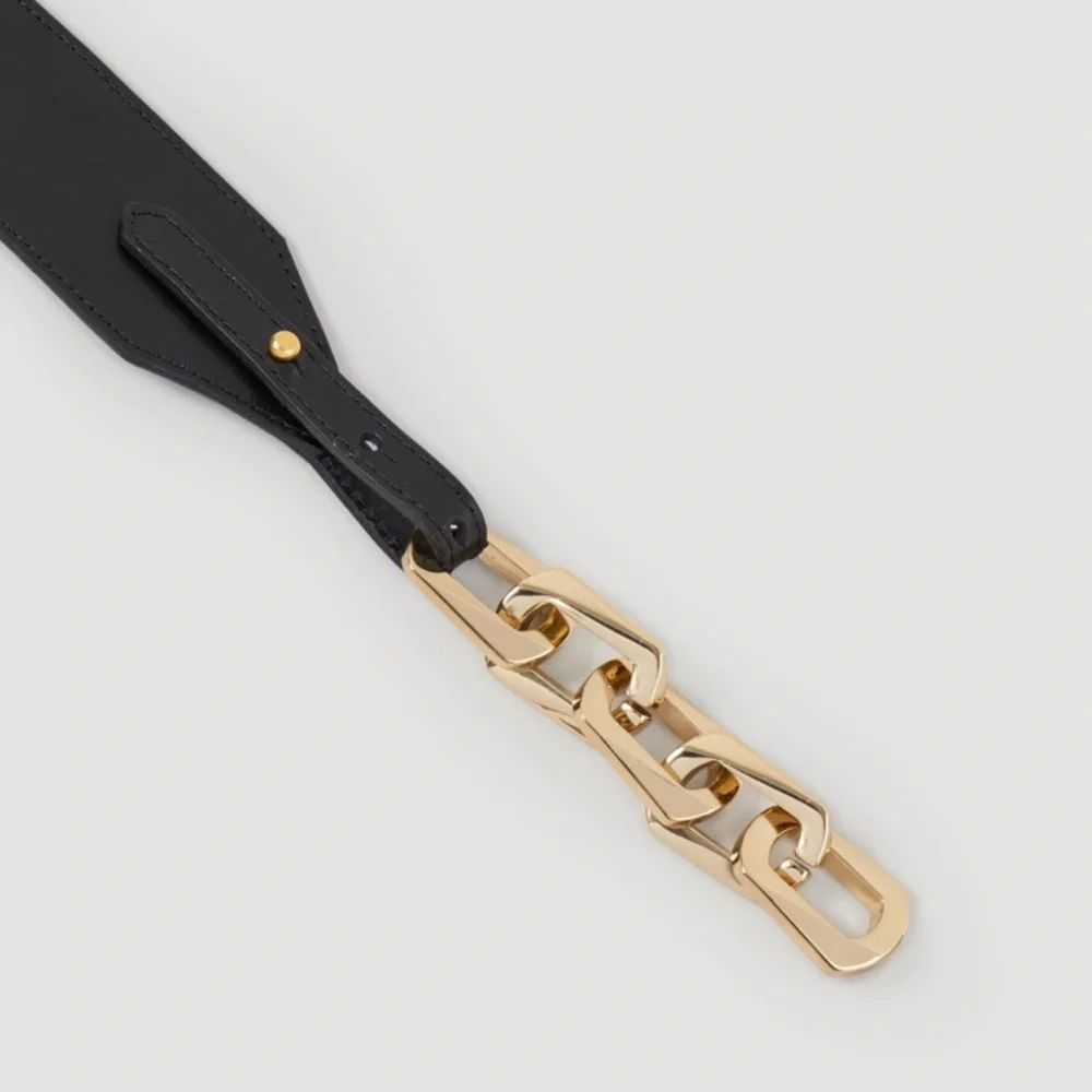 SANDRO Paris Leather Belt 1 small - Picture 3 of 6